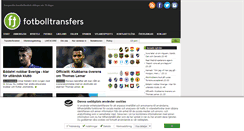 Desktop Screenshot of fotbolltransfers.com